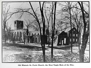 Saint Paul's after the Great Augusta Fire.1